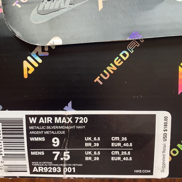 Nike Air Max 720 wmns 9 mns 7.5 - Picture 8 of 9